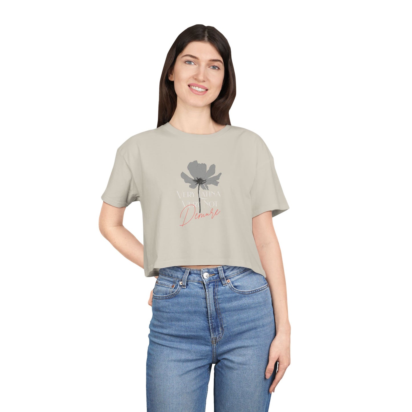 Very Latina Very Not Demure Cropped Top