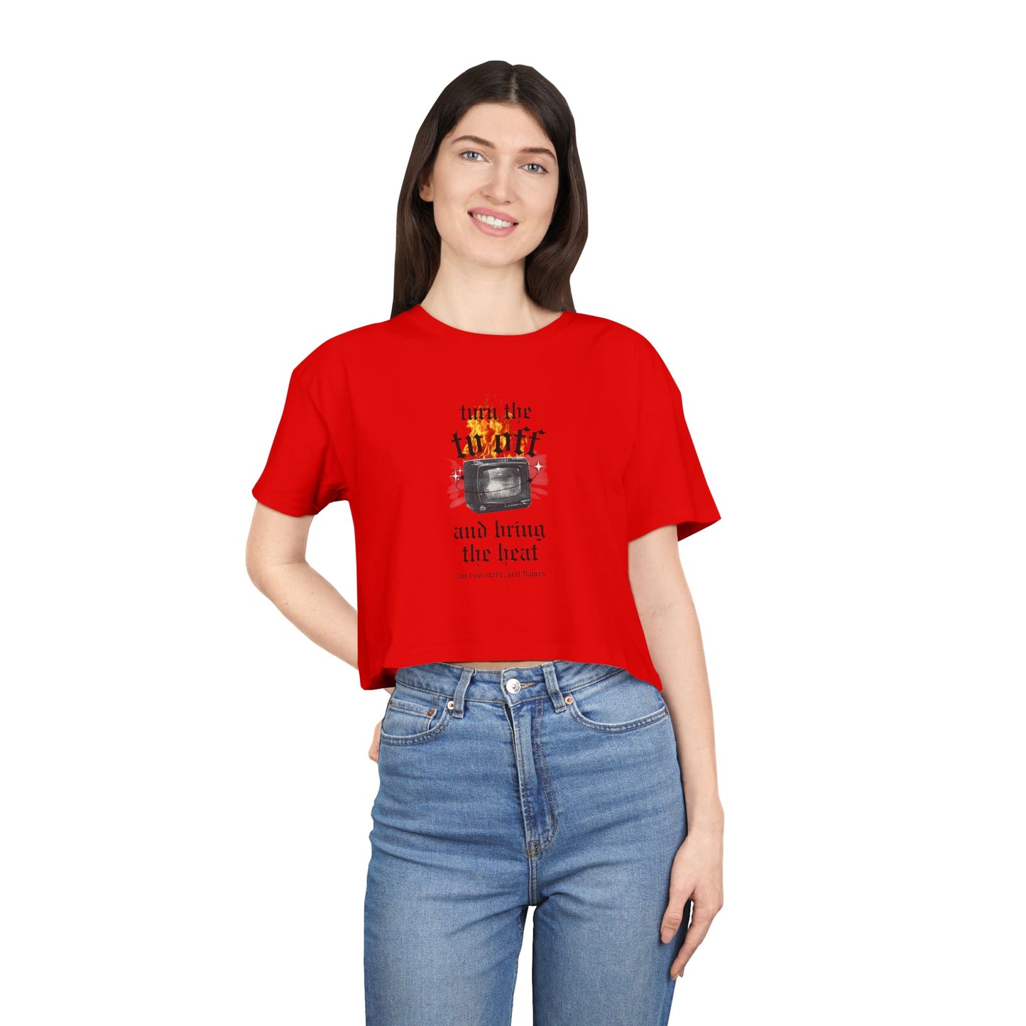 Turn the Heat Off Cropped Tee