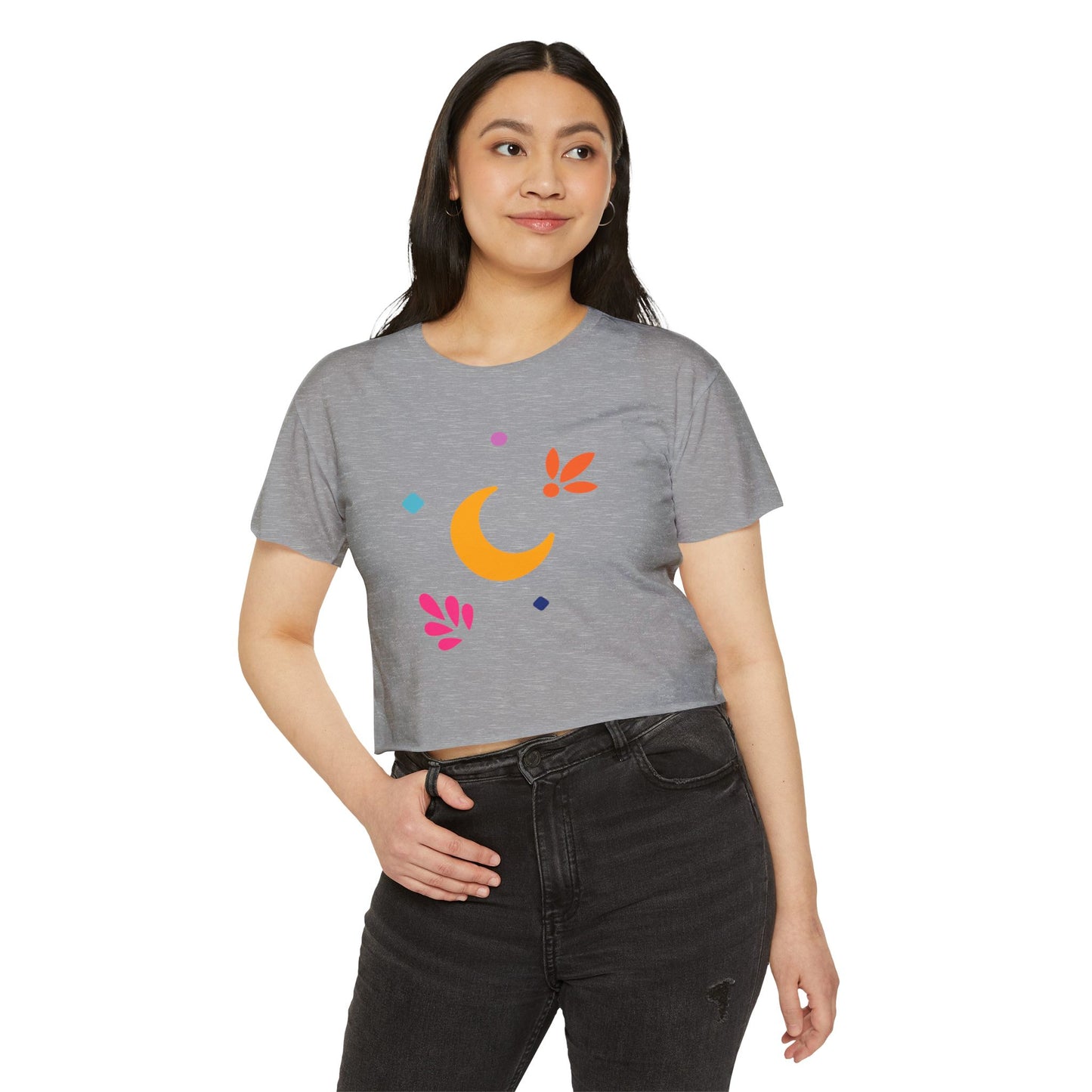 Luna Linda Elements Cropped Tee