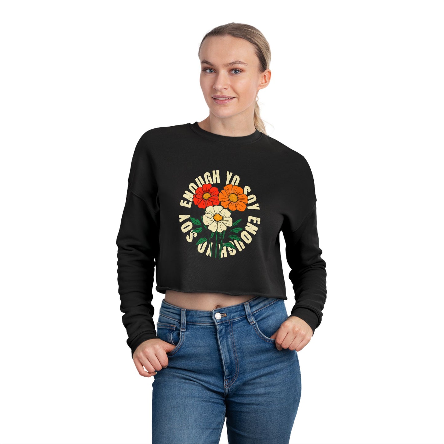 Soy Enough Cropped Sweatshirt