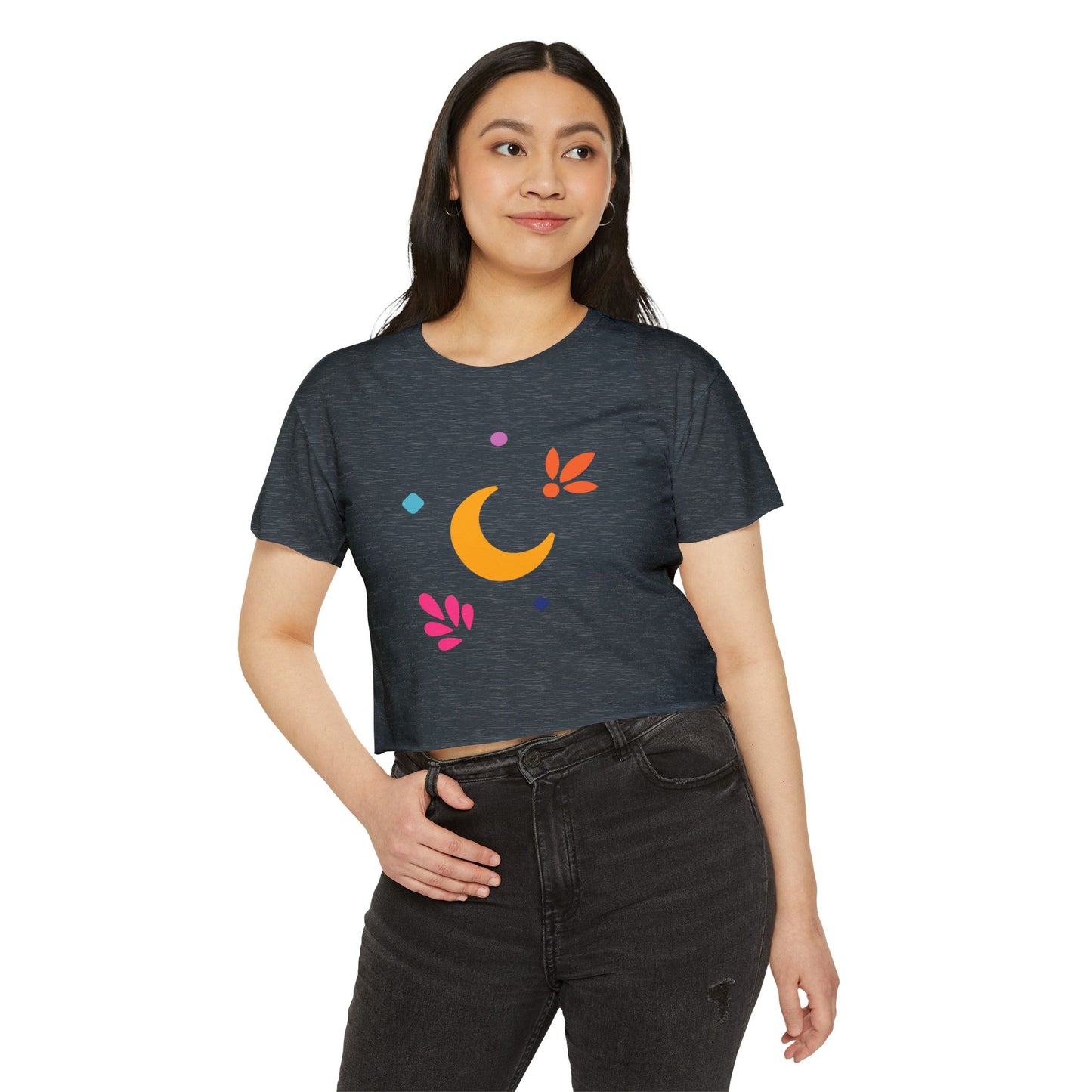 Luna Linda Elements Cropped Tee