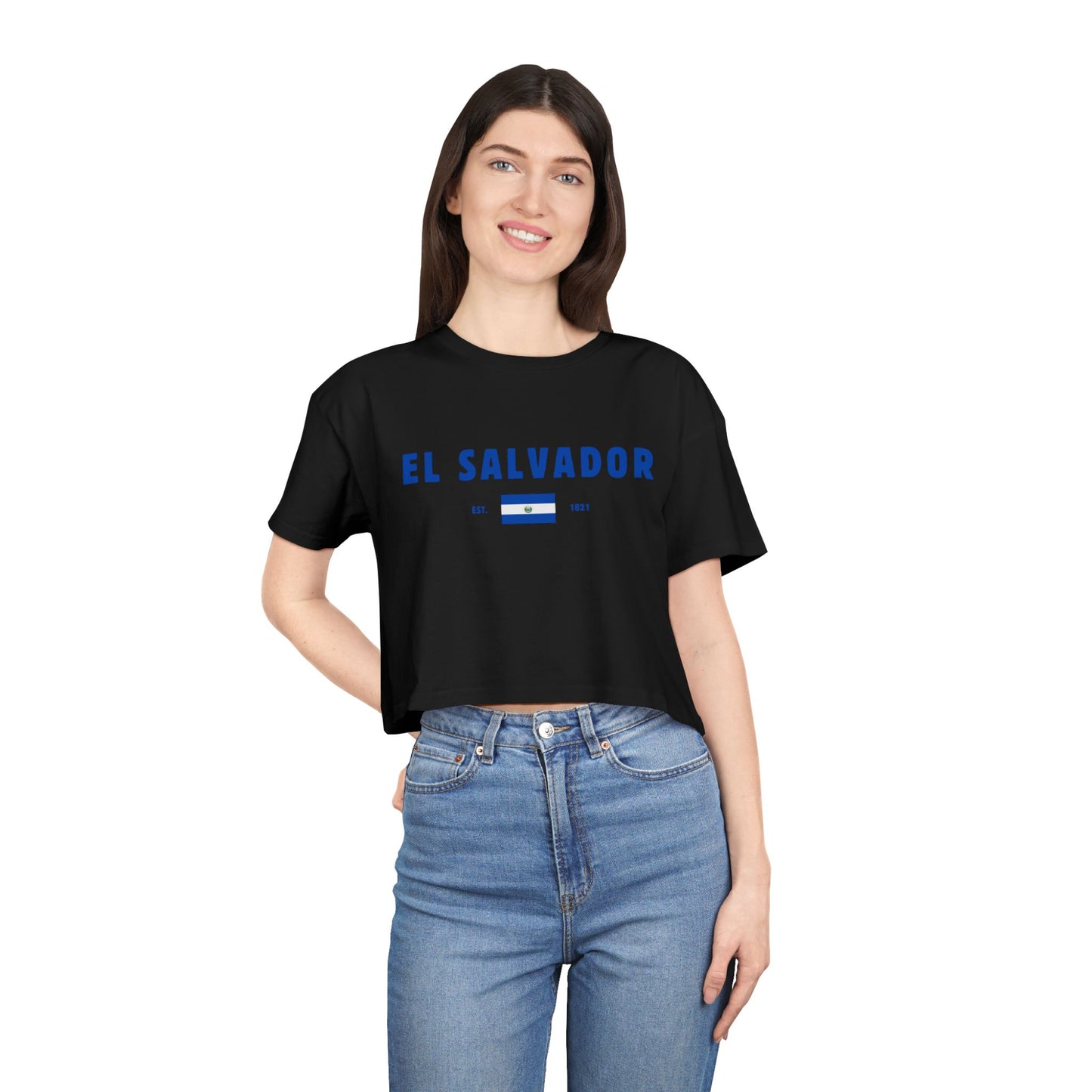 El Salvador Heritage Cropped Tee