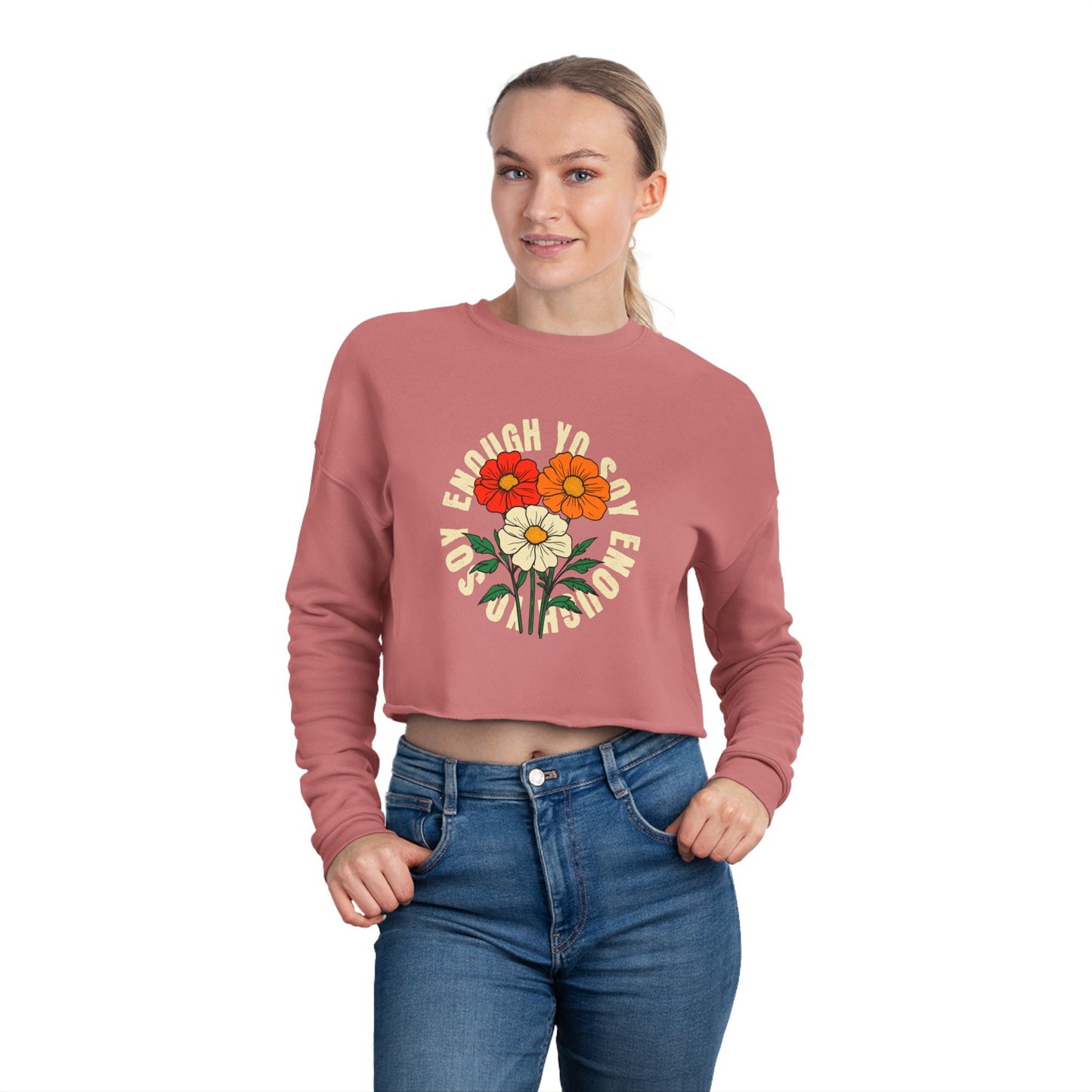 Soy Enough Cropped Sweatshirt