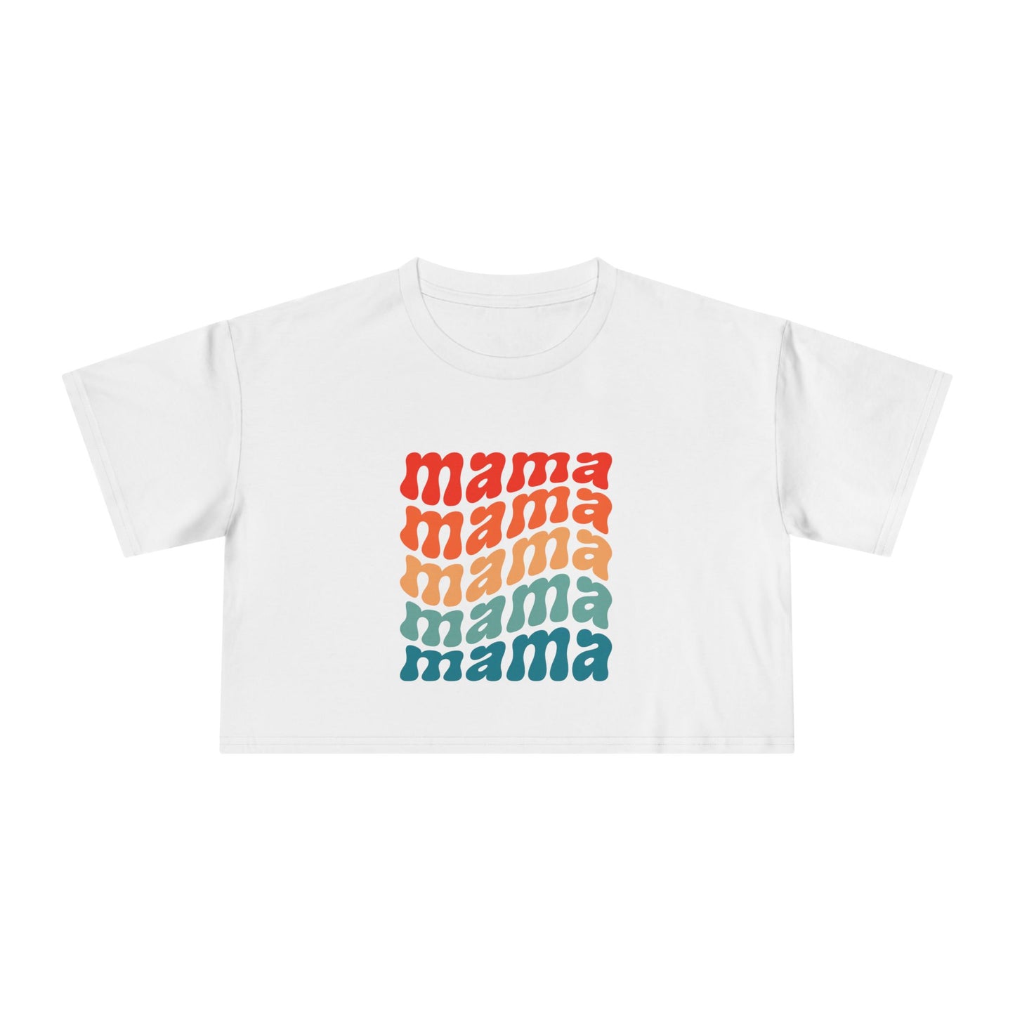 Mama Wavy Cropped Tee