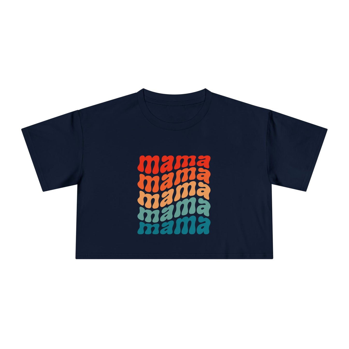 Mama Wavy Cropped Tee
