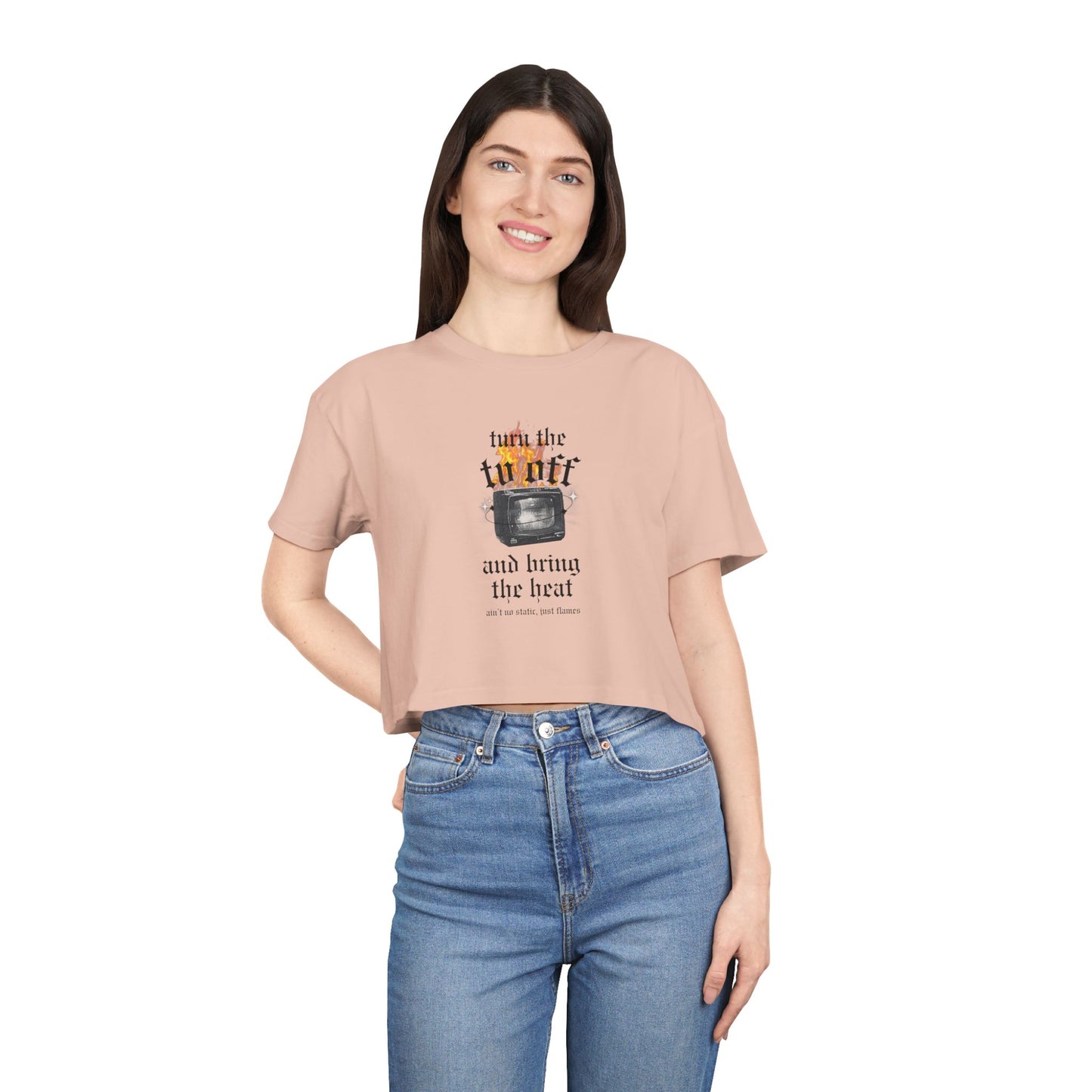 Turn the Heat Off Cropped Tee