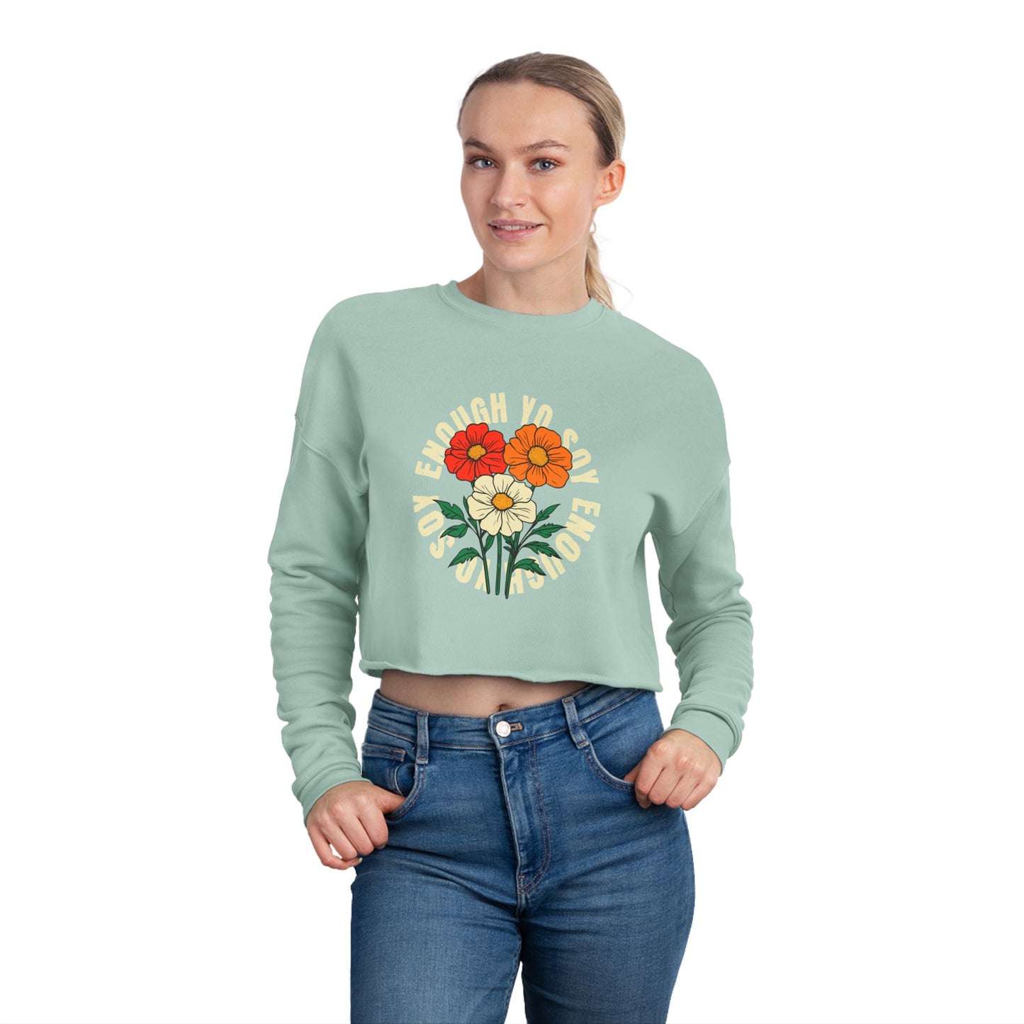 Soy Enough Cropped Sweatshirt