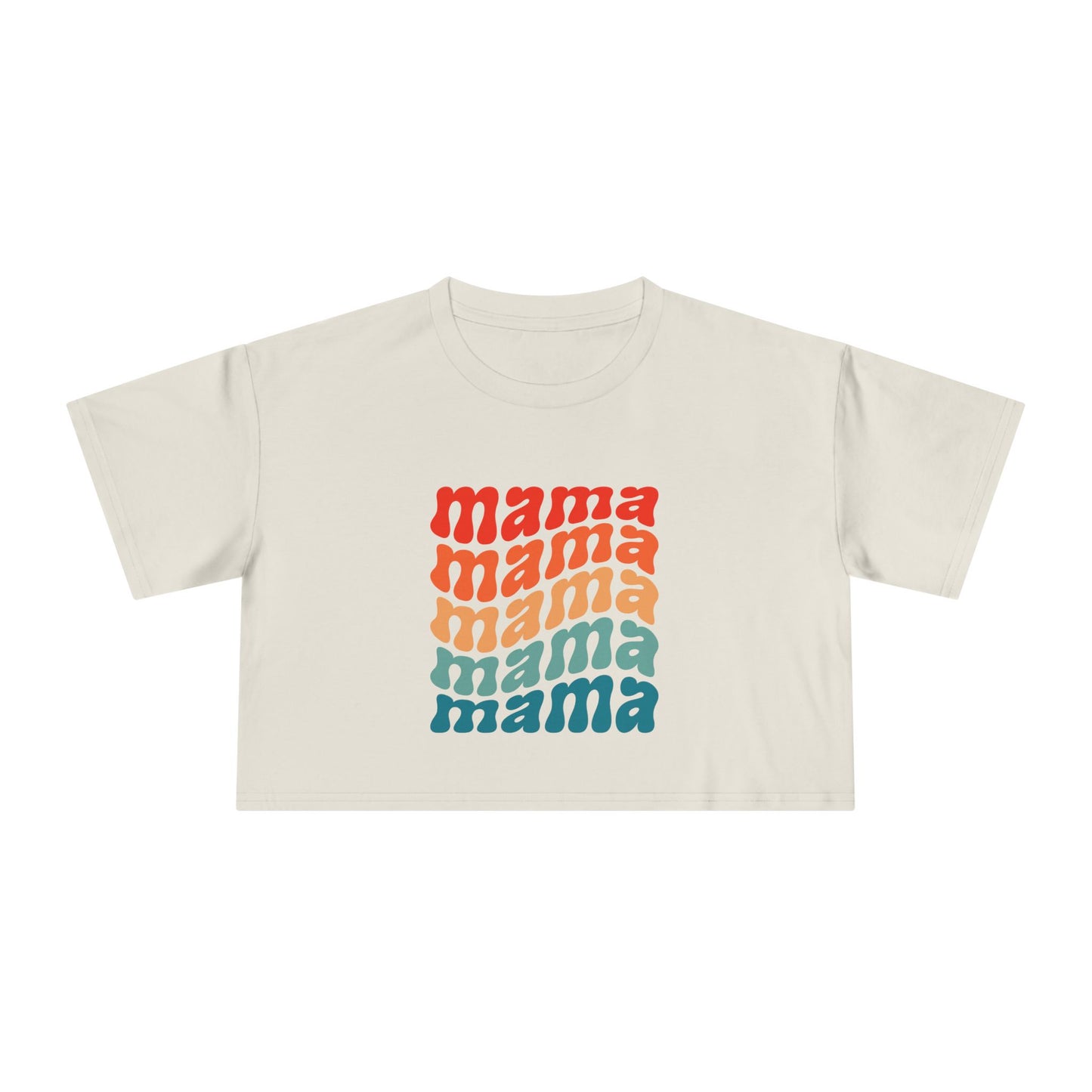 Mama Wavy Cropped Tee