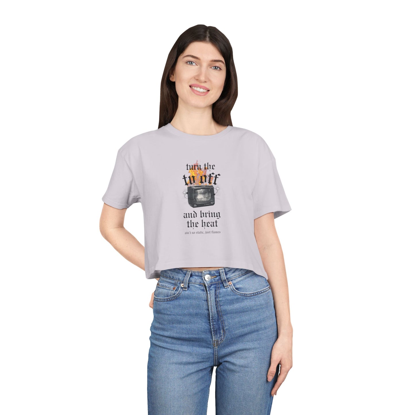 Turn the Heat Off Cropped Tee