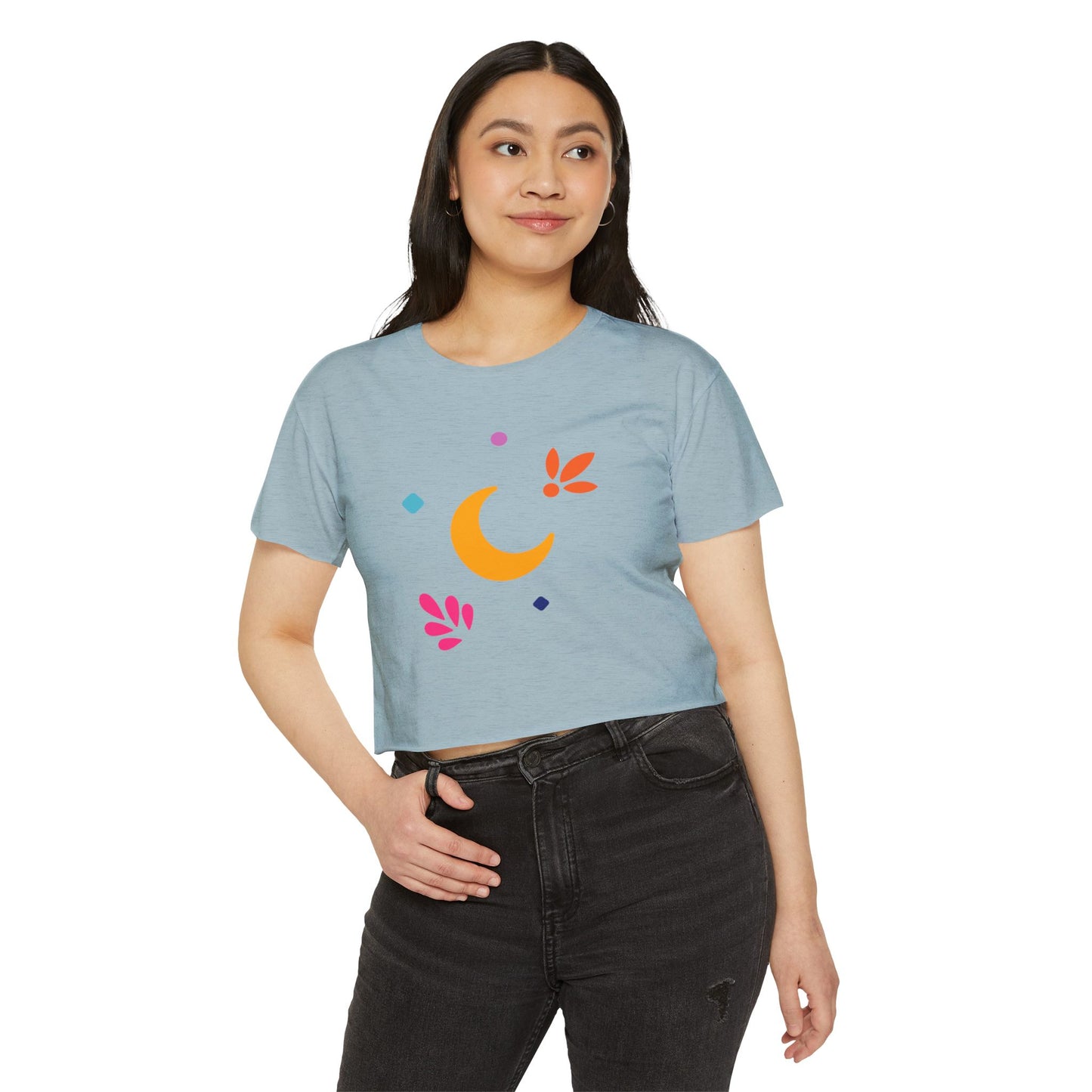 Luna Linda Elements Cropped Tee