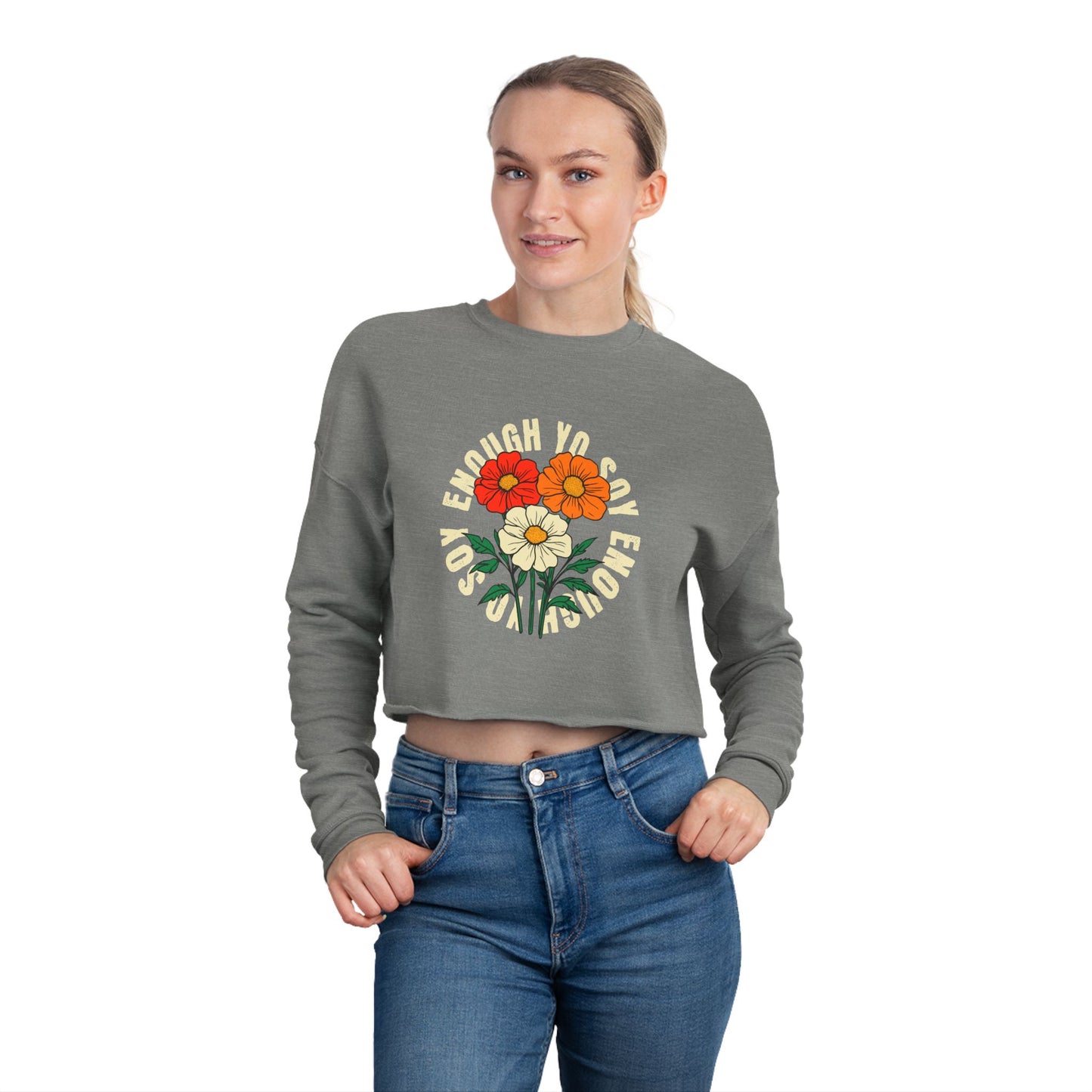 Soy Enough Cropped Sweatshirt