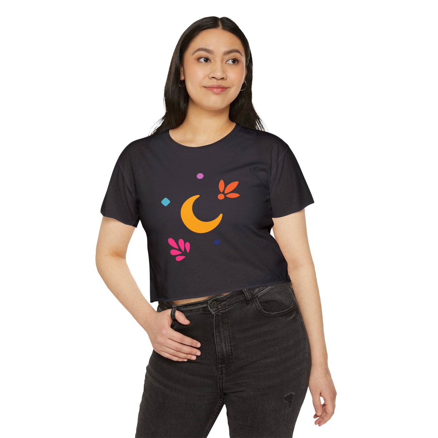 Luna Linda Elements Cropped Tee