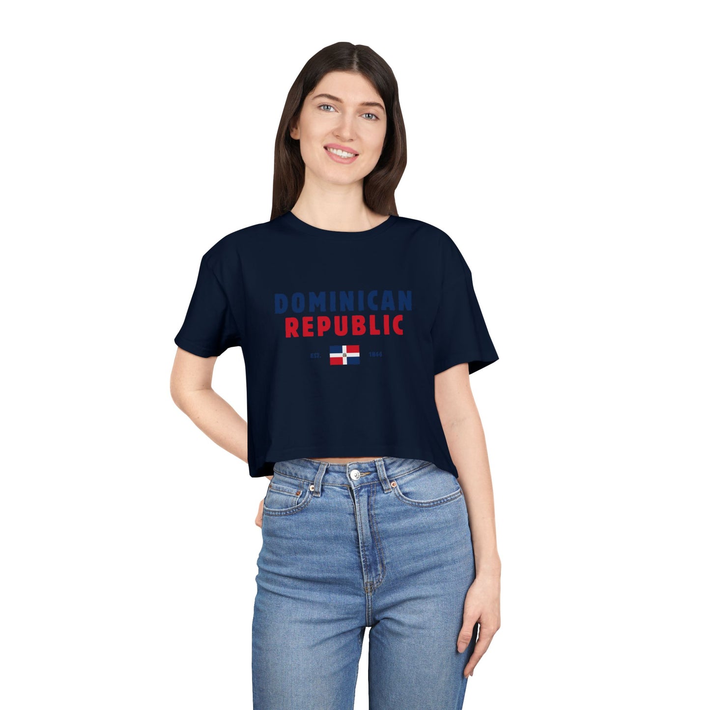Dominican Republic Heritage Cropped Tee