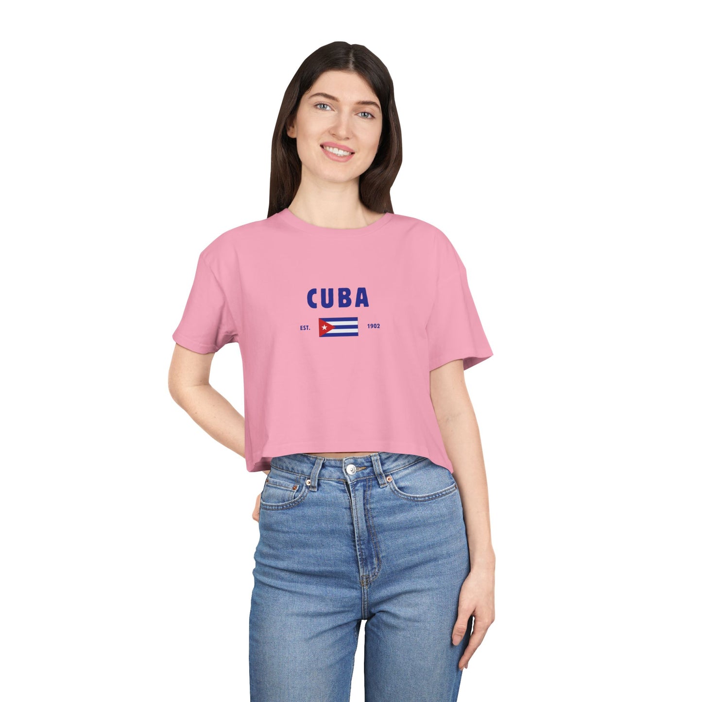 Cuba Heritage Cropped Tee