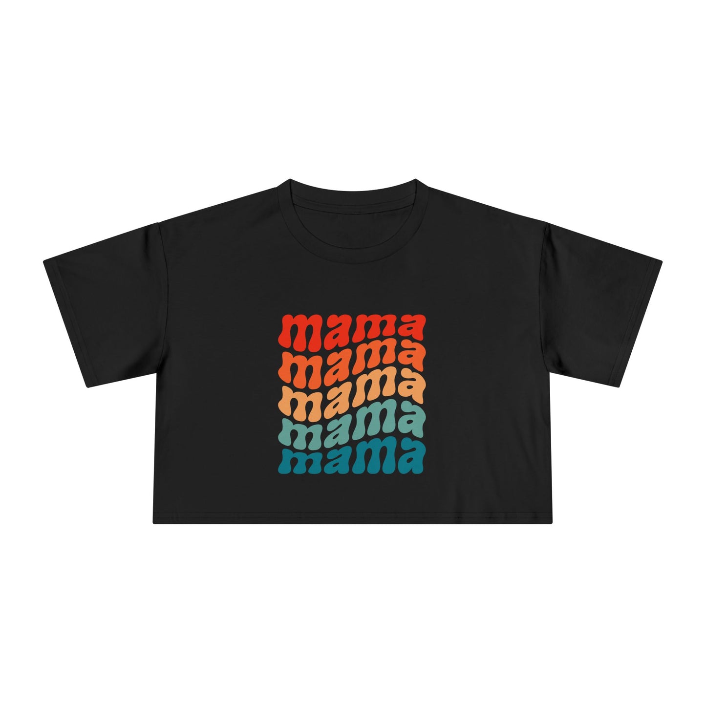Mama Wavy Cropped Tee