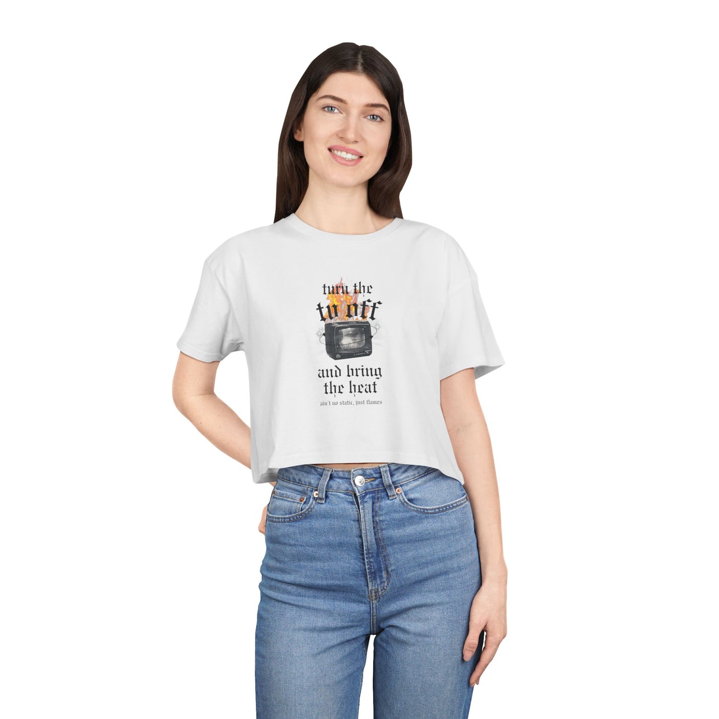 Turn the Heat Off Cropped Tee