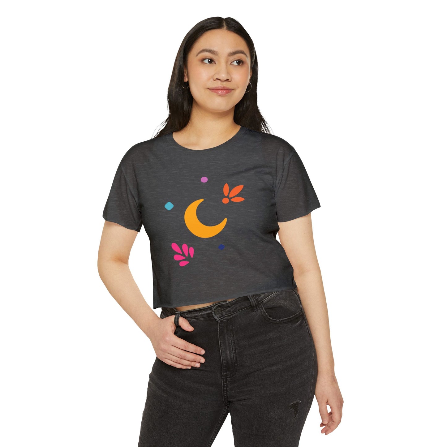 Luna Linda Elements Cropped Tee