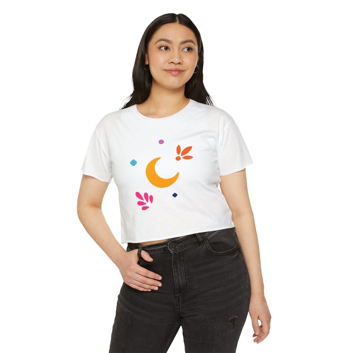 Luna Linda Elements Cropped Tee
