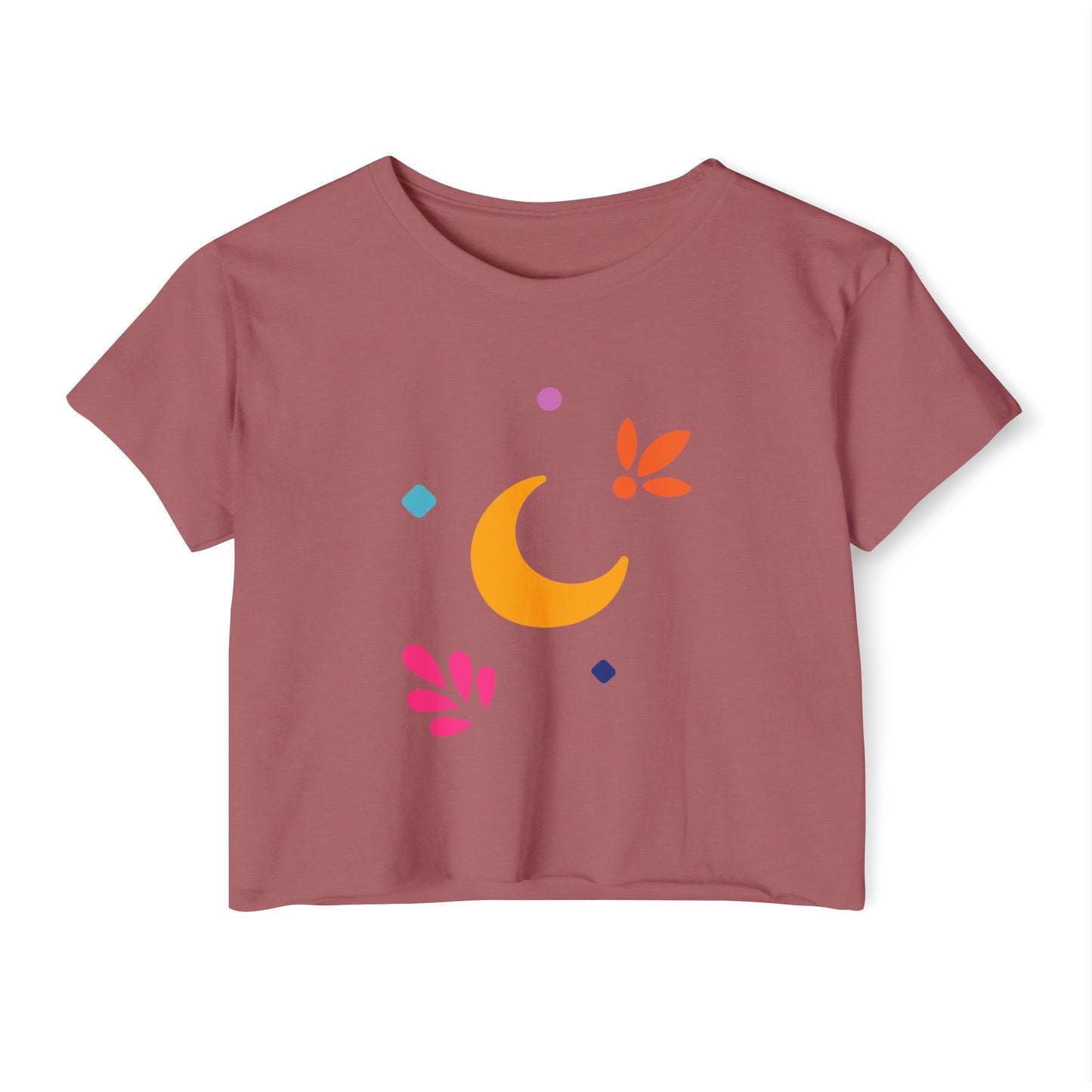 Luna Linda Elements Cropped Tee