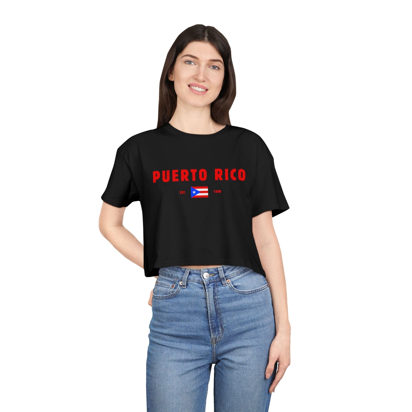 Puerto Rico Heritage Cropped Tee