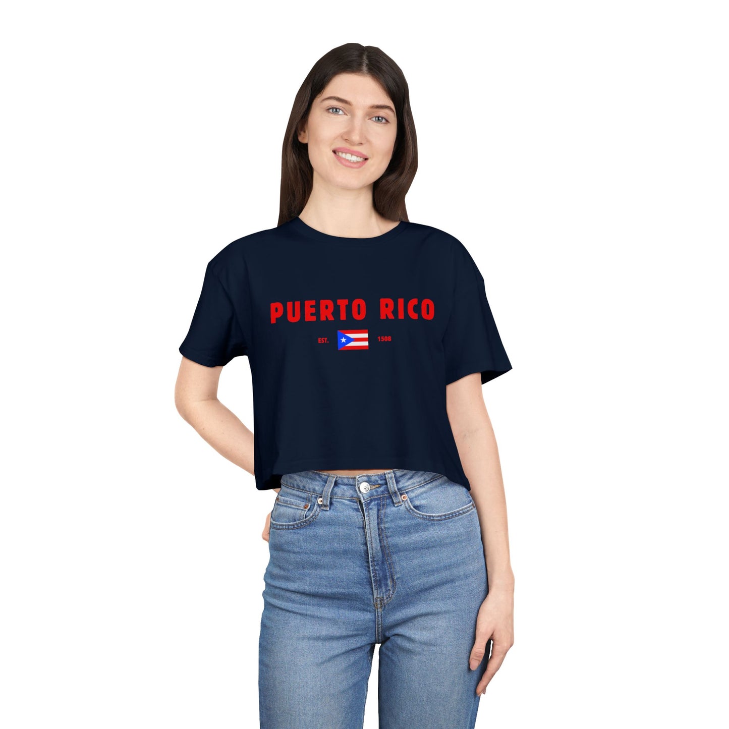 Puerto Rico Heritage Cropped Tee