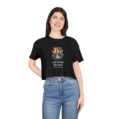 Turn the Heat Off Cropped Tee