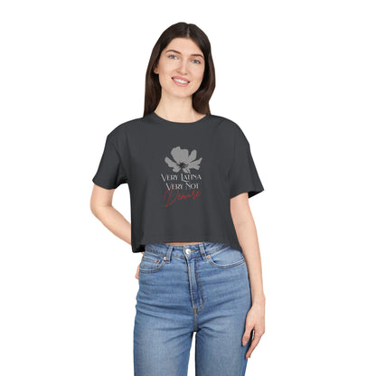 Very Latina Very Not Demure Cropped Top