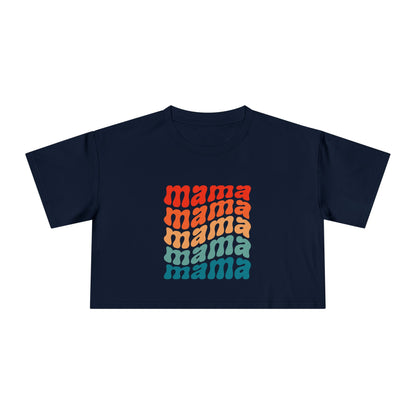 Mama Wavy Cropped Tee