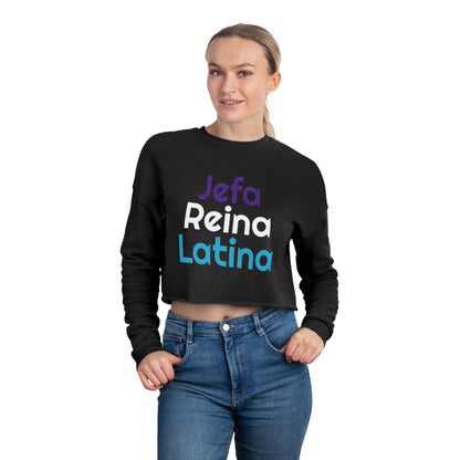 Jefa Reina Latina Cropped Sweatshirt