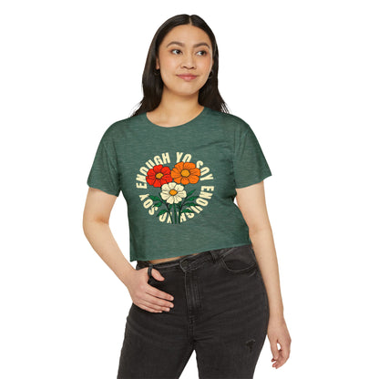 Soy Enough Cropped Tee