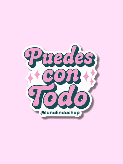 Puedes Con Todo Sticker