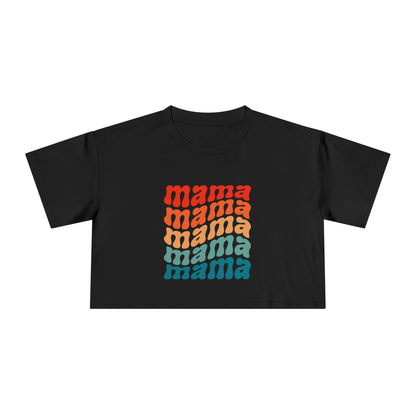 Mama Wavy Cropped Tee