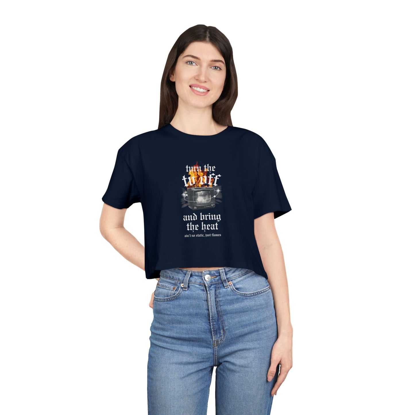 Turn the Heat Off Cropped Tee
