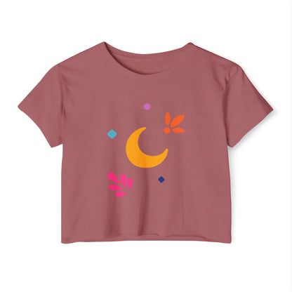 Luna Linda Elements Cropped Tee